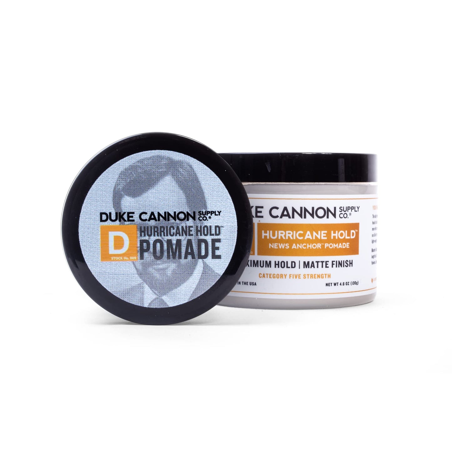 Duke Cannon Supply Co. Hurricane Hold Pomade, Maximum Hold, 4.6 oz