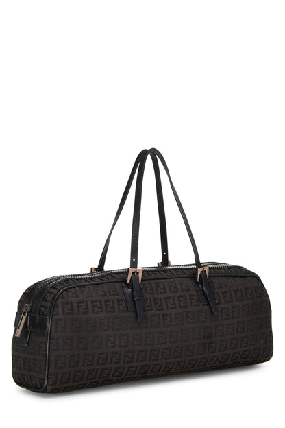 Fendi, sac Boston Long Zucchino noir d'occasion, noir