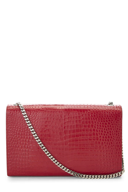 Yves Saint Laurent, Pre-Loved Red Embossed Kate Tassel Medium, Red