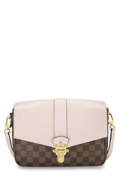 Louis Vuitton, Pre-Loved Pink Damier Ebene Clapton Crossbody, Pink