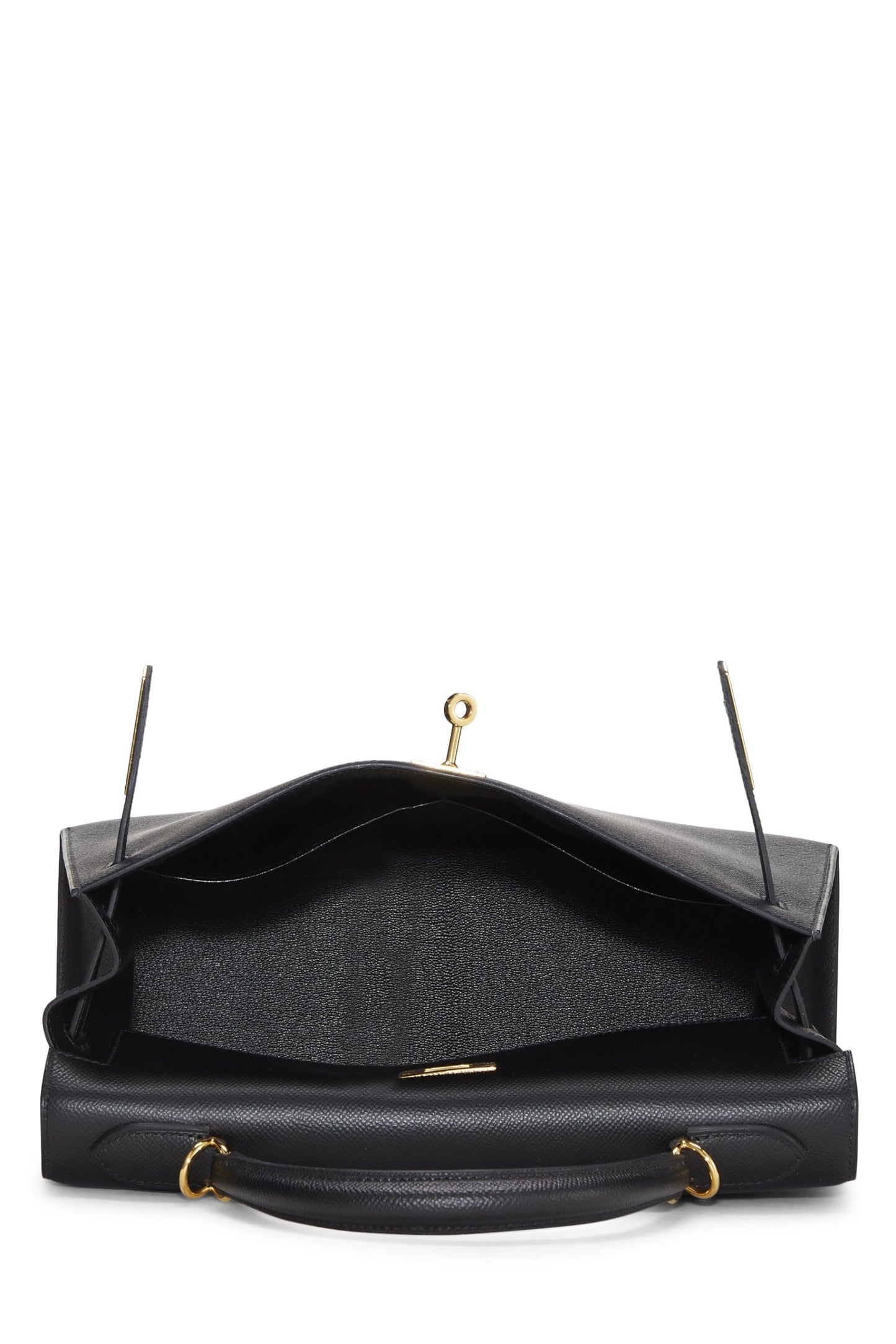 Hermès, Kelly Sellier 32 Epsom noir d'occasion, noir