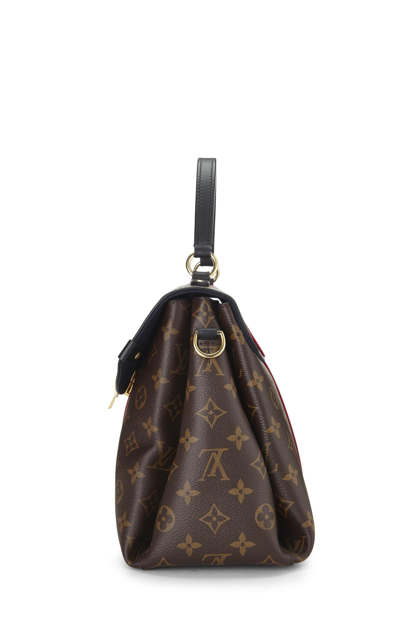 Louis Vuitton, Pre-Loved Monogram Canvas Striped Georges MM, Red