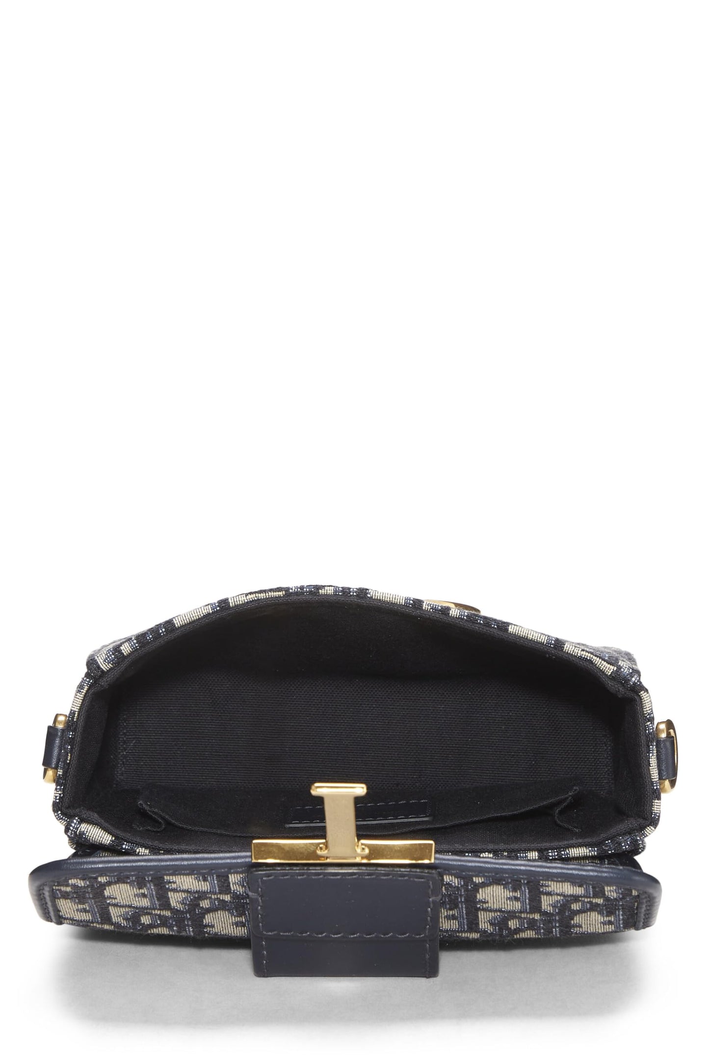 Dior, Pre-Loved Navy Oblique Jacquard 30 Montaigne Box Bag, Navy