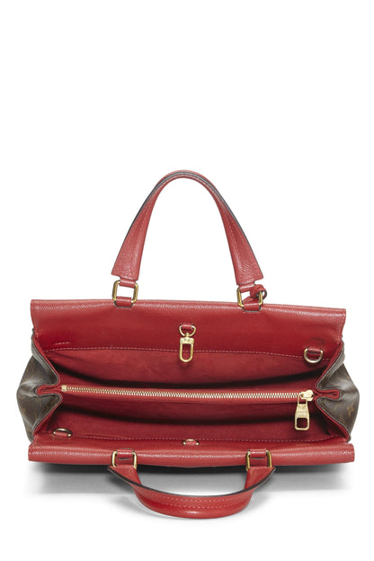 Louis Vuitton, Venus de lona con monograma rojo Pre-Loved, Rojo