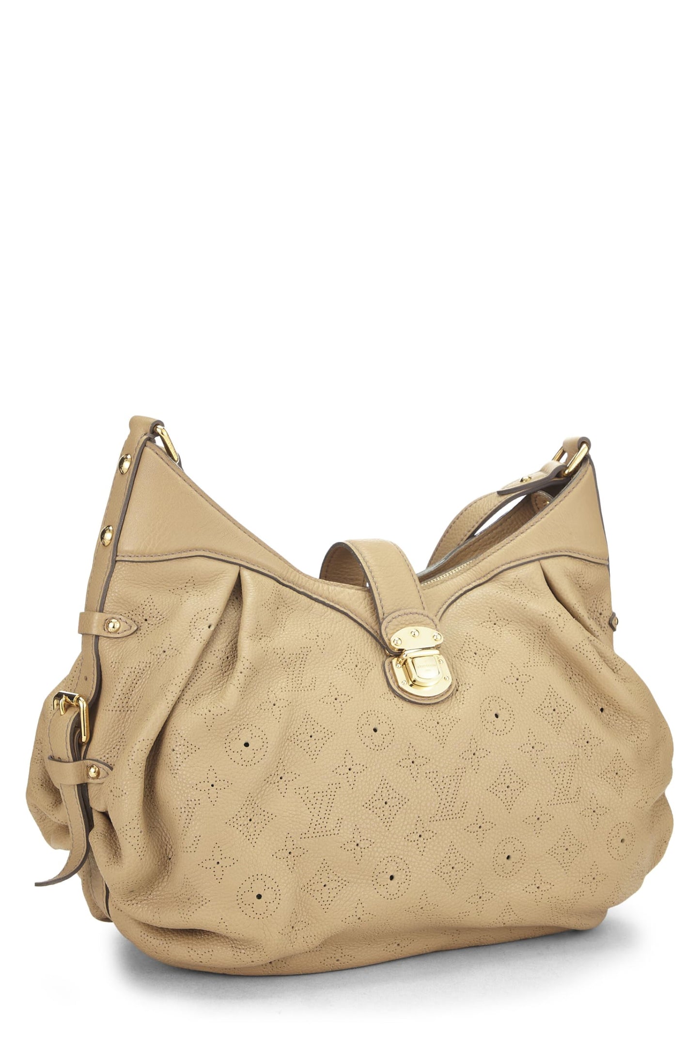 Louis Vuitton, Pre-Loved Beige Monogram Mahina Leather XS, Beige