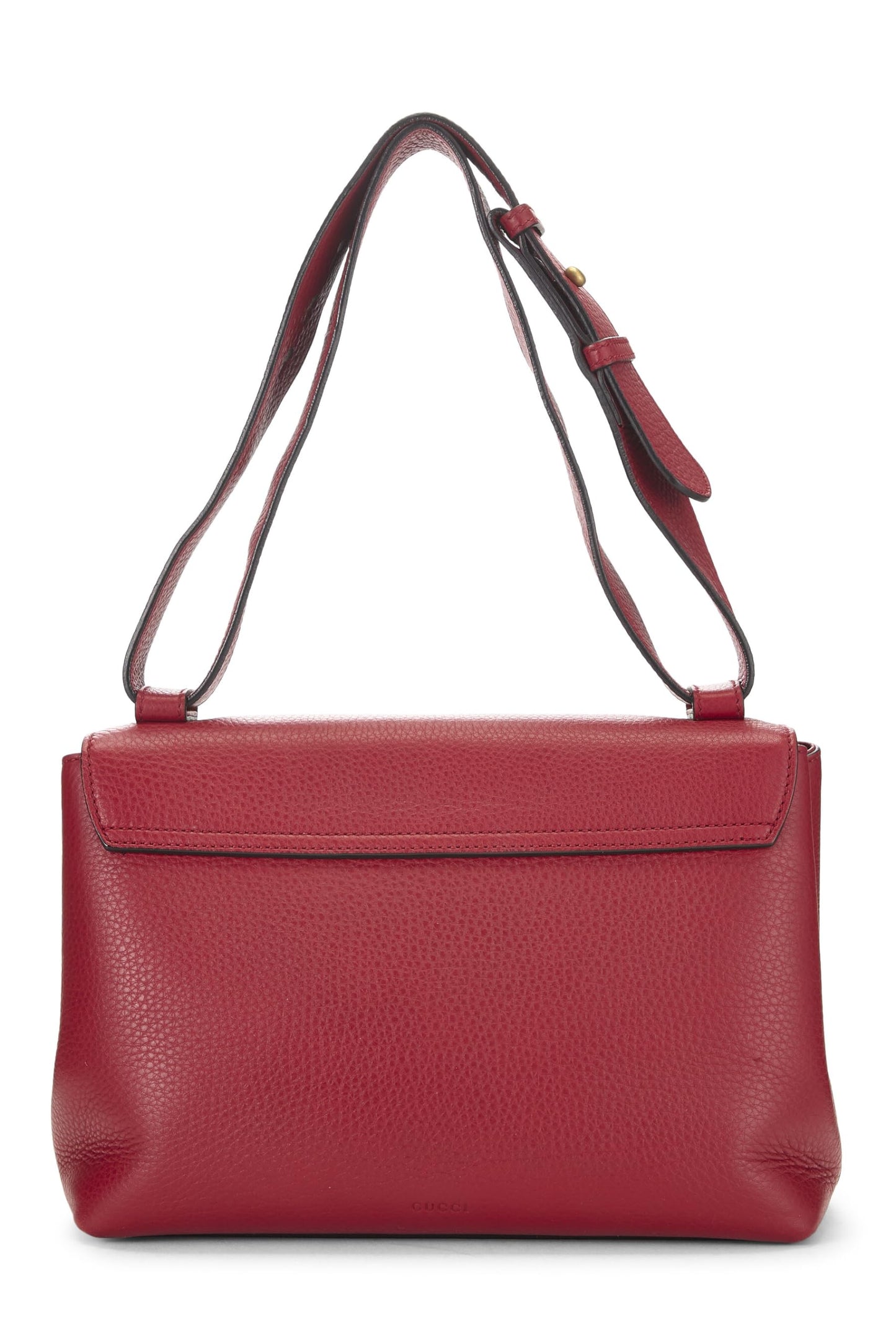 Gucci, Bolso de hombro GG Marmont de cuero rojo Pre-Loved, Rojo