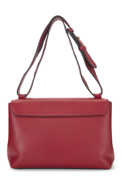 Gucci, Bolso de hombro GG Marmont de cuero rojo Pre-Loved, Rojo