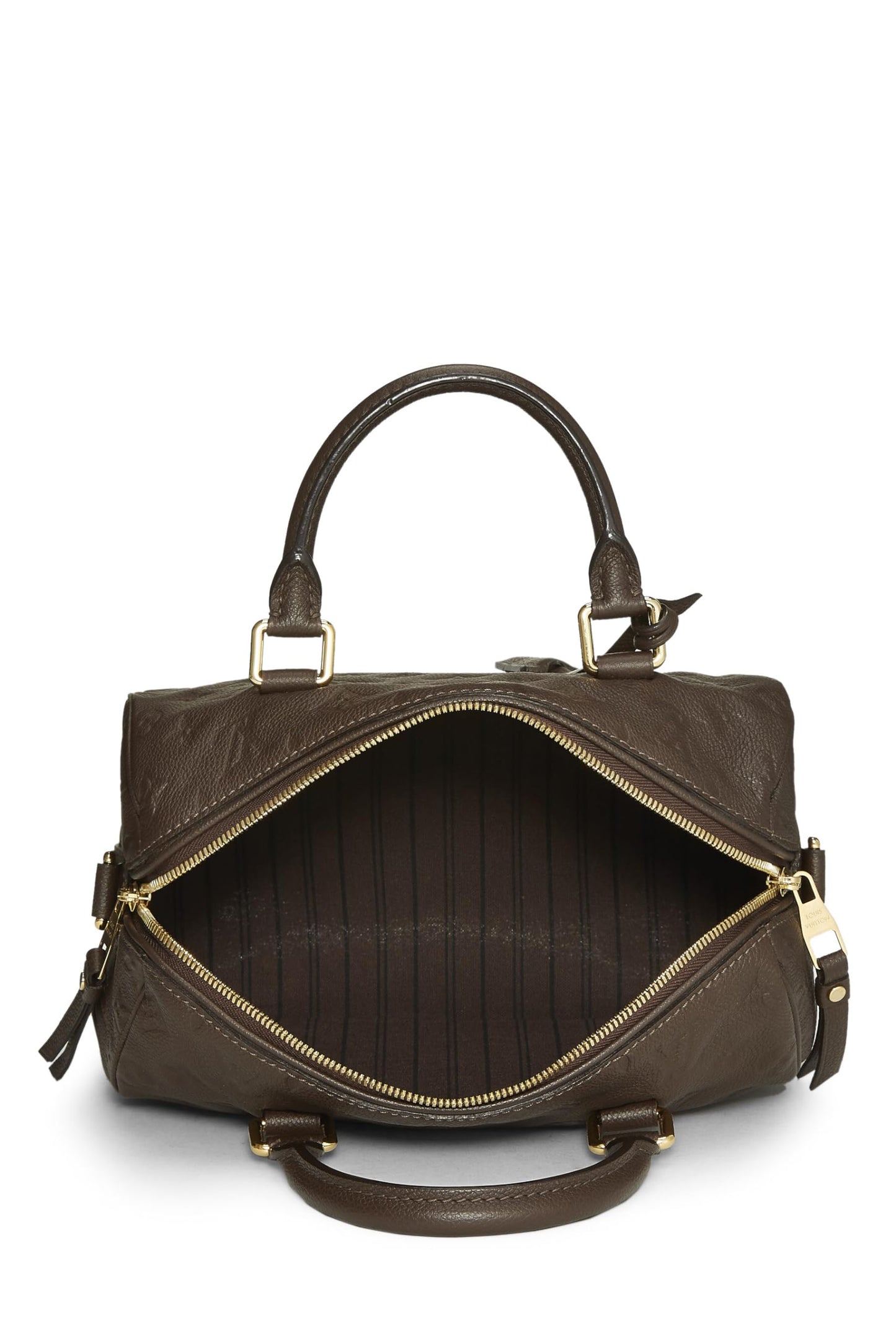 Louis Vuitton, Pre-Loved Ombre Monogram Empreinte Speedy Bandouliere 25, Brown