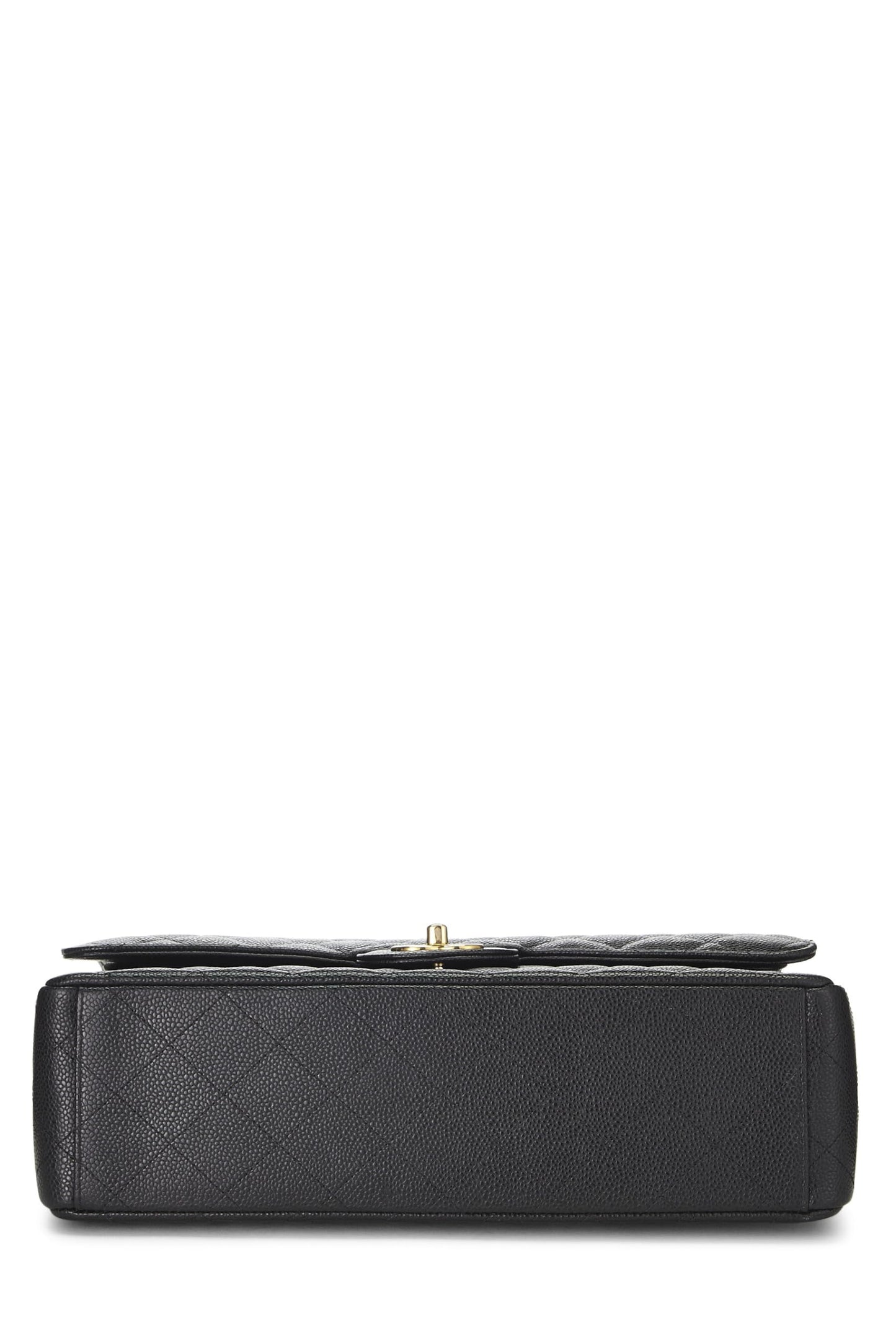 Chanel, Pre-Loved Black Quilted Caviar New Classic Double Flap Maxi, Black