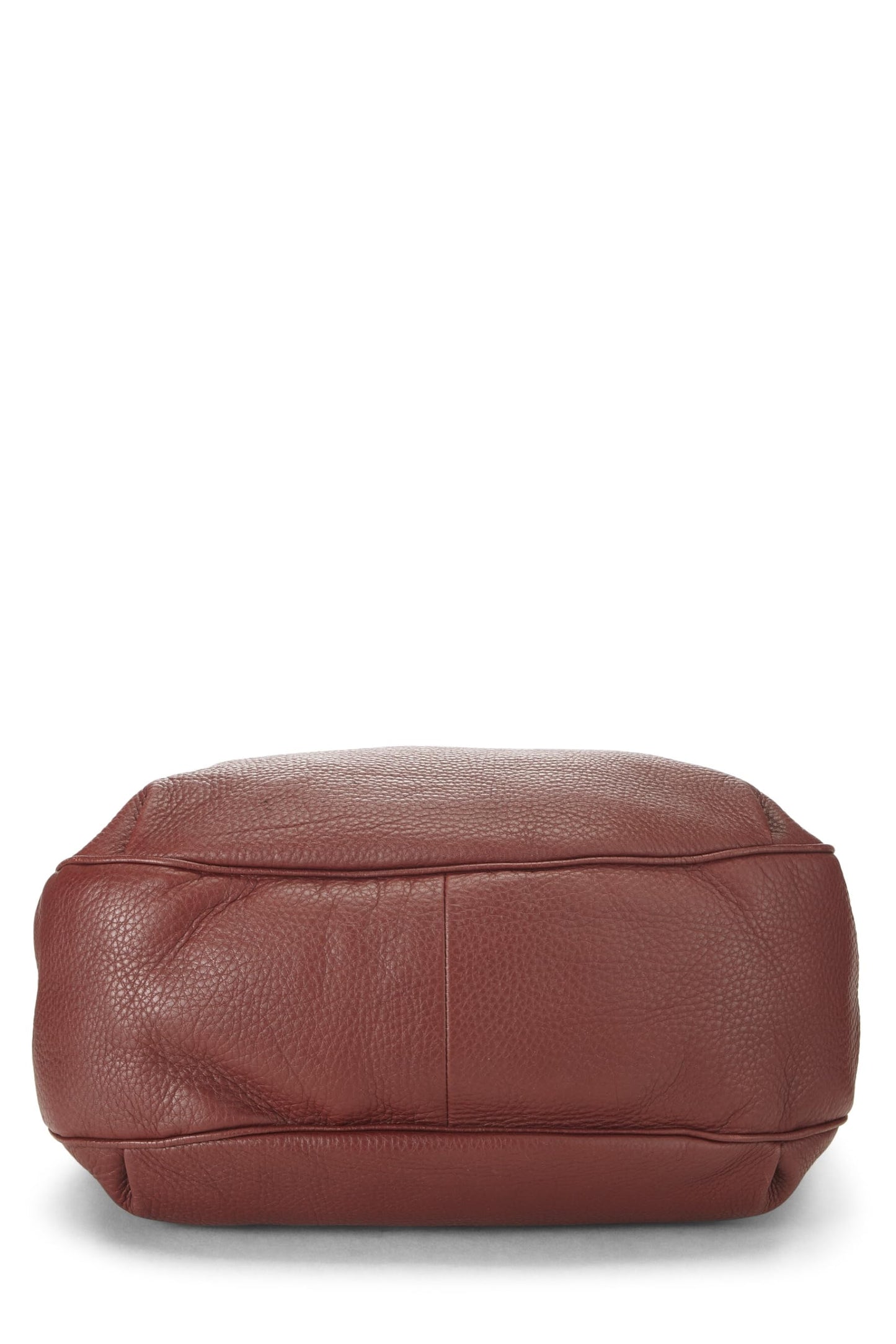 Gucci, sac hobo de dressage en cuir bordeaux d'occasion, bordeaux