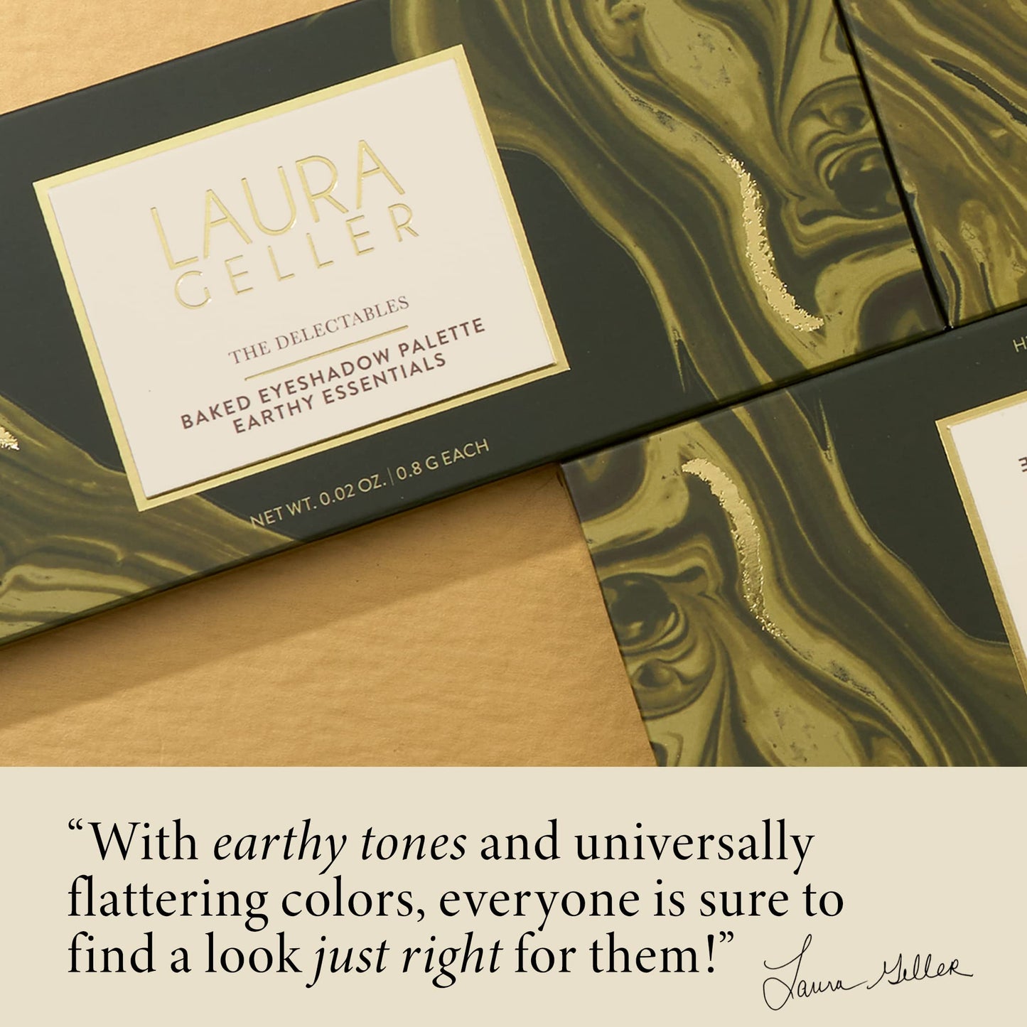 LAURA GELLER The Delectables Eyeshadow Palette - Earthy Essentials + Universal Waterproof Eyeshadow Makeup Primer