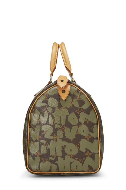 Louis Vuitton, Stephen Sprouse x Louis Vuitton d'occasion, Speedy 30 Monogram Green Graffiti, Vert