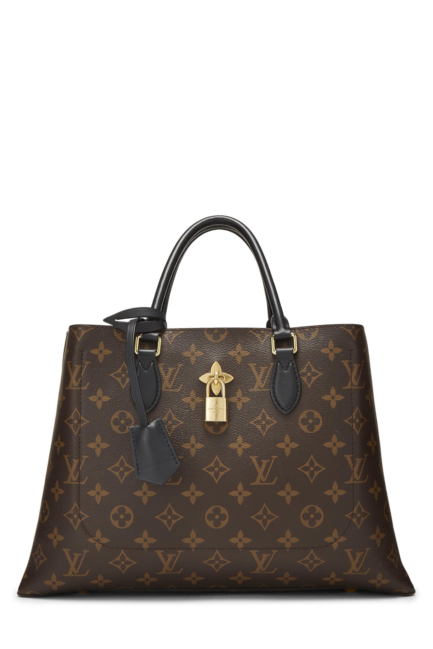 Louis Vuitton, sac fourre-tout à fleurs noir Monogram d'occasion, noir