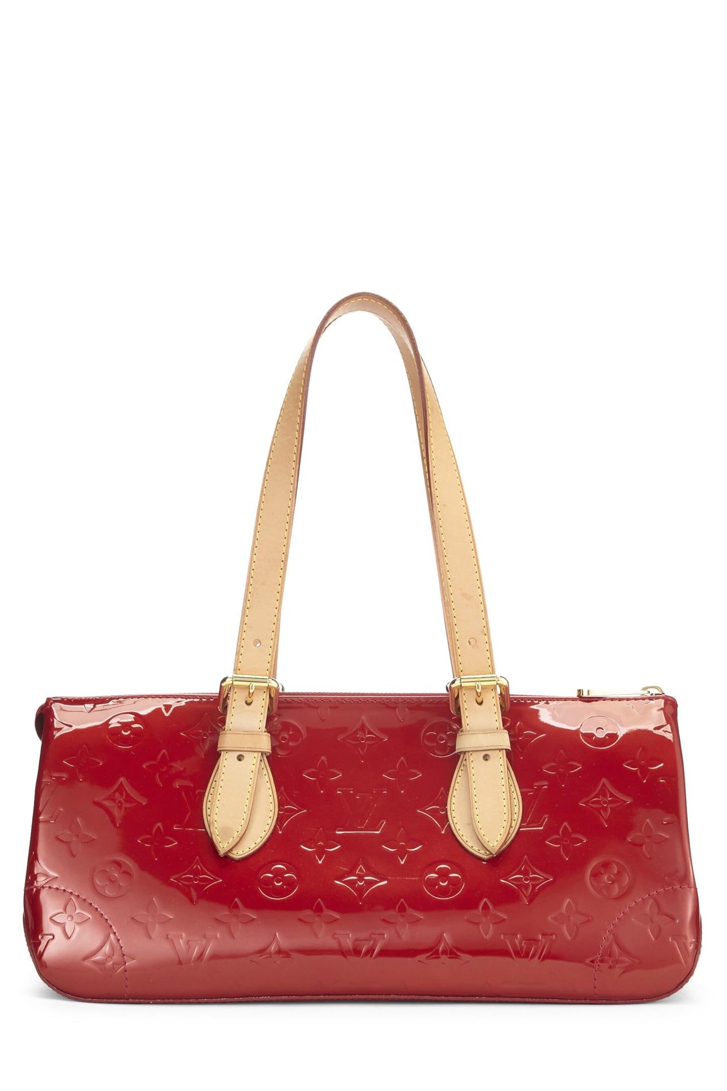 Louis Vuitton, Pre-Loved Pomme D'amour Monogram Vernis Rosewood Avenue, Red