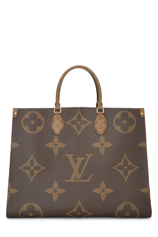 Louis Vuitton, Pre-Loved Monogram Reversed Giant On The Go GM, Brown