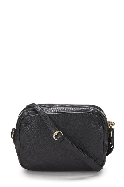 Gucci, sac disco Soho en cuir noir d'occasion, noir