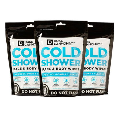 Duke Cannon Cold Shower Cooling Field Towels For Face & Body-45 packs