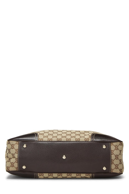 Gucci, sac fourre-tout en toile GG Princy d'origine d'occasion, marron