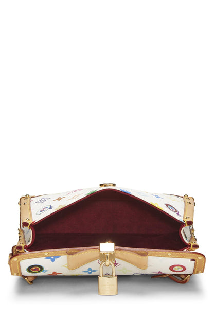 Louis Vuitton, Bolso Miss You Eye Miss You con monograma blanco y multicolor Takashi Murakami x Louis Vuitton, Blanco