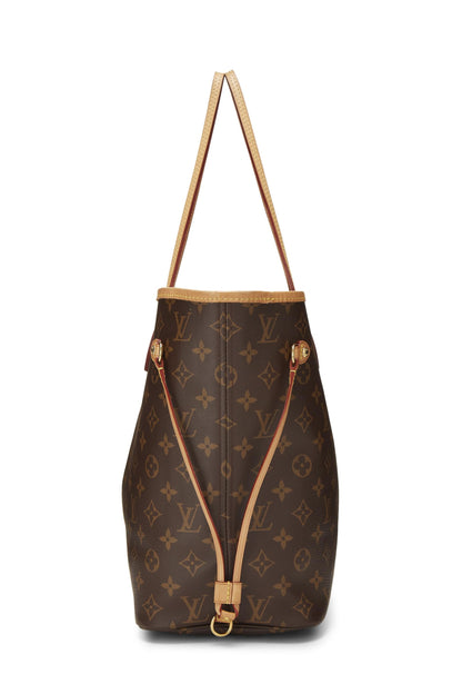 Louis Vuitton, Lona con monograma rojo Pre-Loved Neo Neverfull MM, Rojo