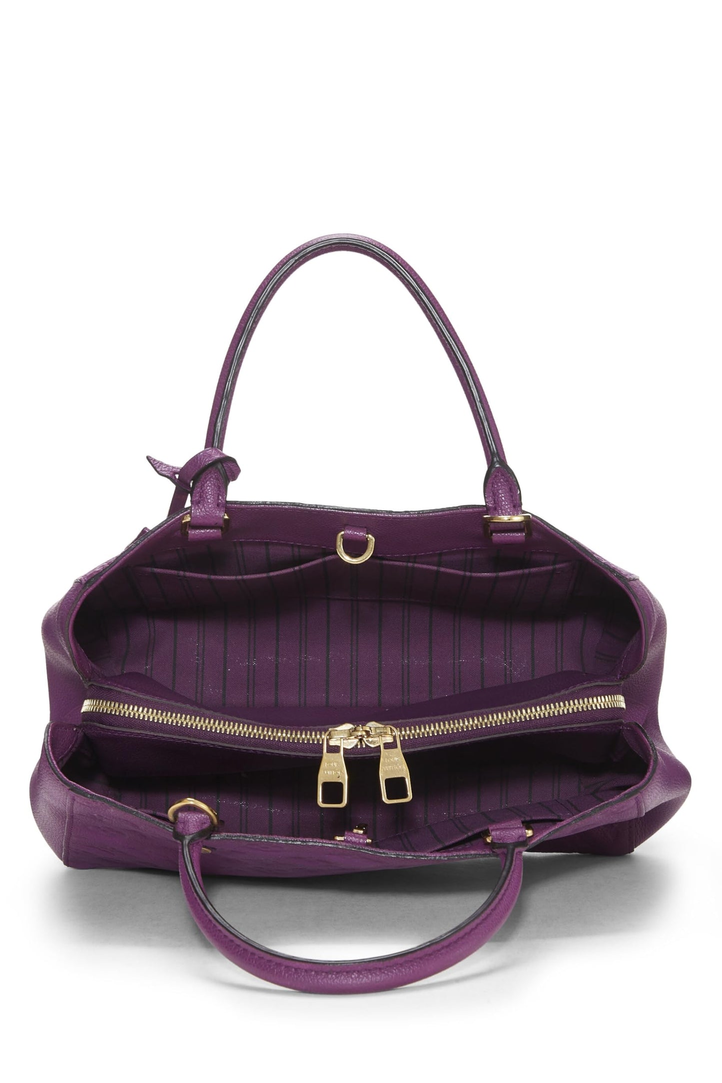 Louis Vuitton, Pre-Loved Amytheste Monogram Empreinte Montaigne MM, Purple