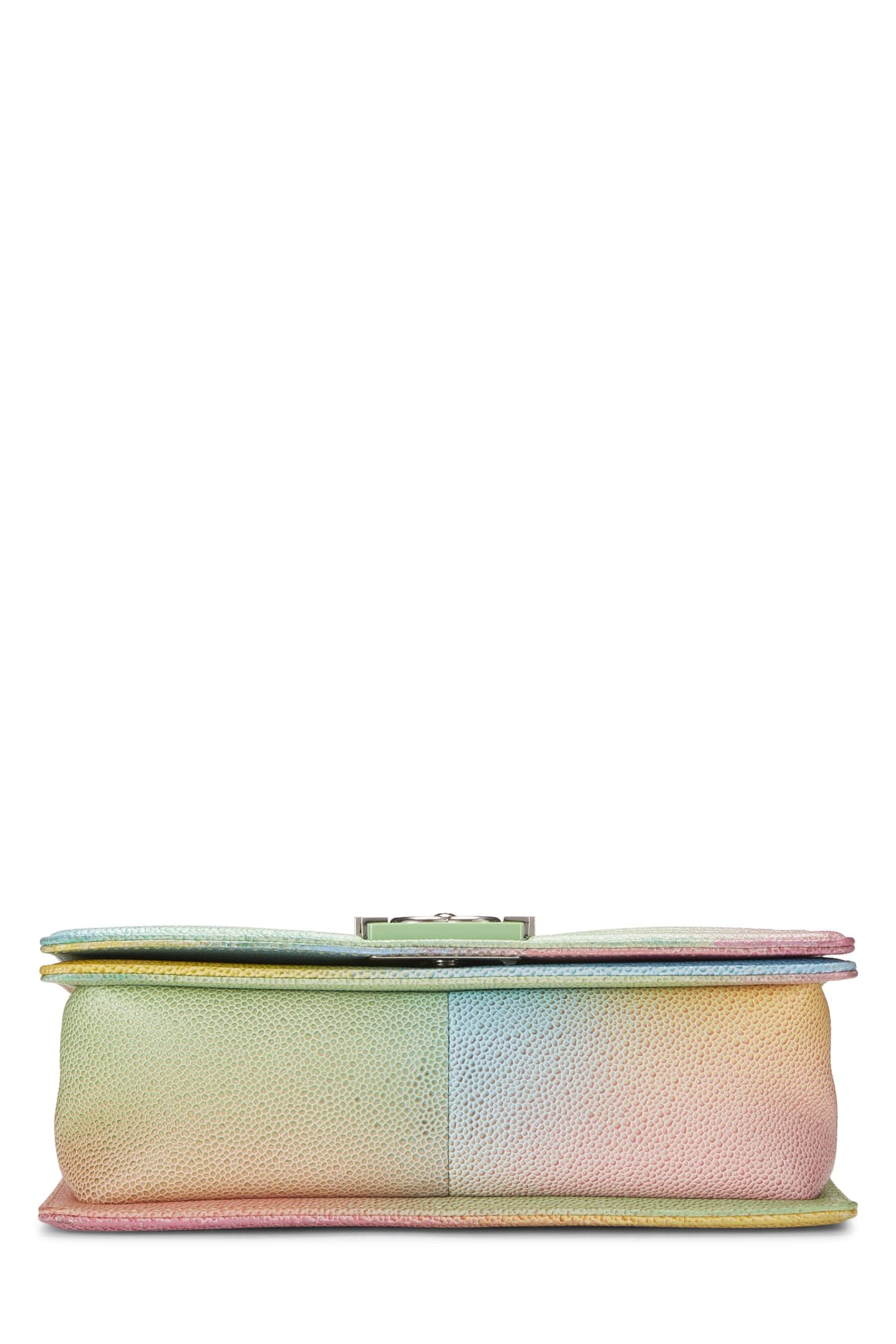 Chanel, Sac Boy matelassé Rainbow Caviar Medium d'occasion, multicolore