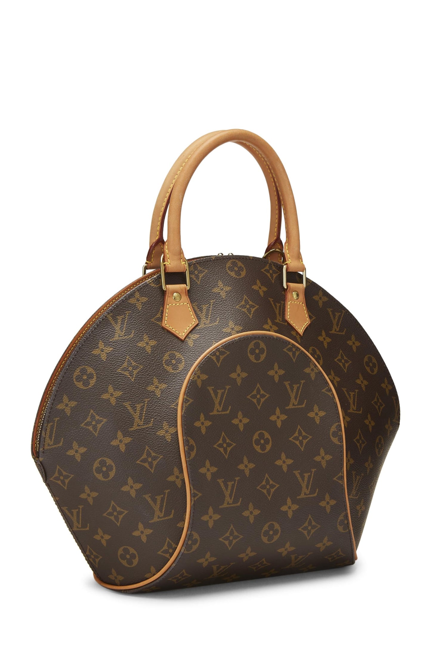 Louis Vuitton, Ellipse MM en toile Monogram d'occasion, marron