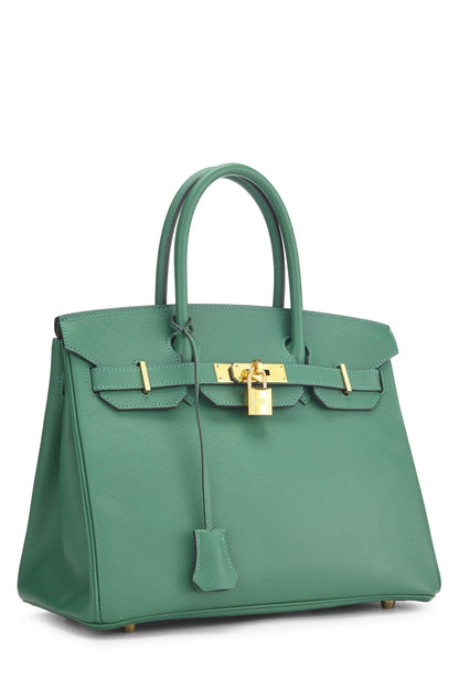 Hermès, Birkin Epsom 30 Vert Vertigo d'occasion, Vert Vertigo