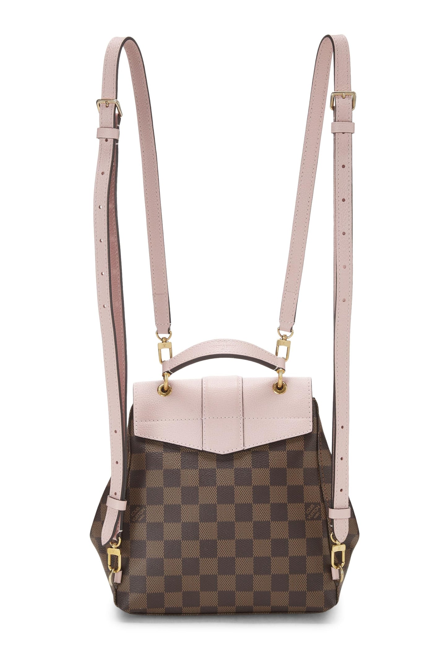 Louis Vuitton, Mochila Damier Ebene Clapton rosa pre-Loved, Rosa