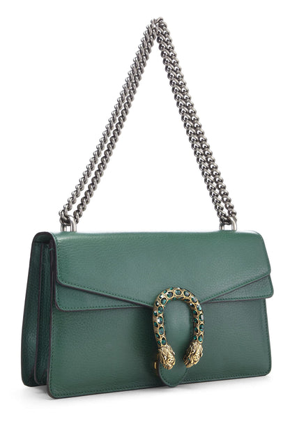 Gucci, sac à bandoulière Dionysus en cuir vert d'occasion, petit modèle, vert