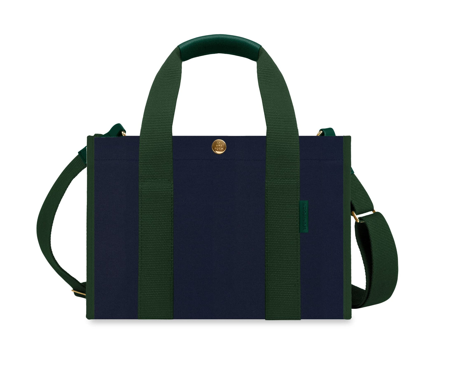 L/Uniform, Mini Press Bag, Navy/Empire Green