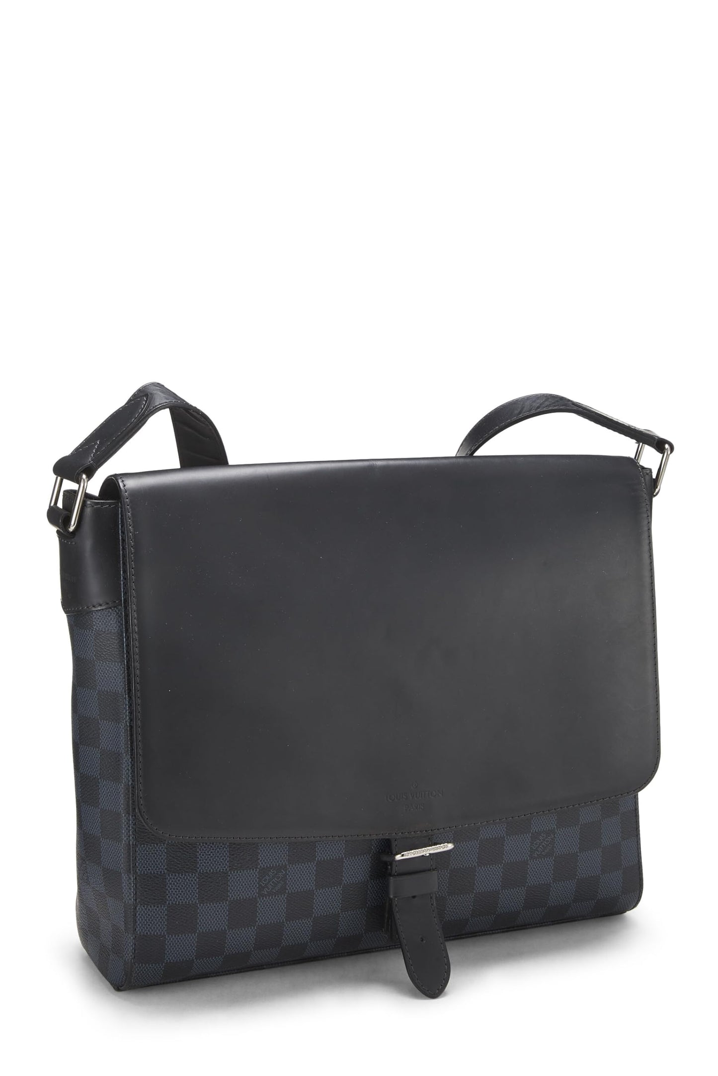 Louis Vuitton, Damier Cobalt Newport Messenger MM pre-amado, Azul