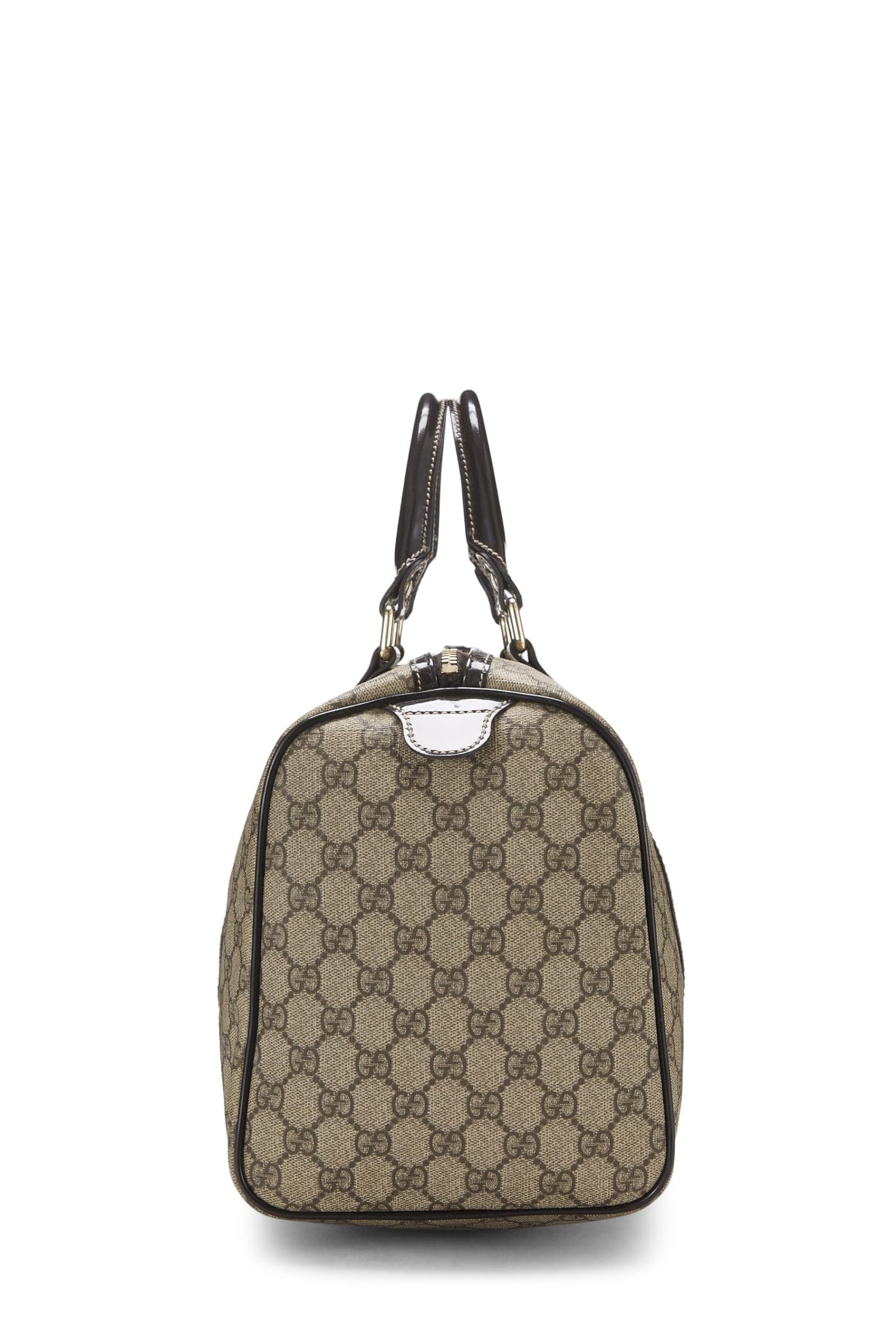 Gucci, sac Boston Joy en toile suprême GG d'origine d'occasion, marron