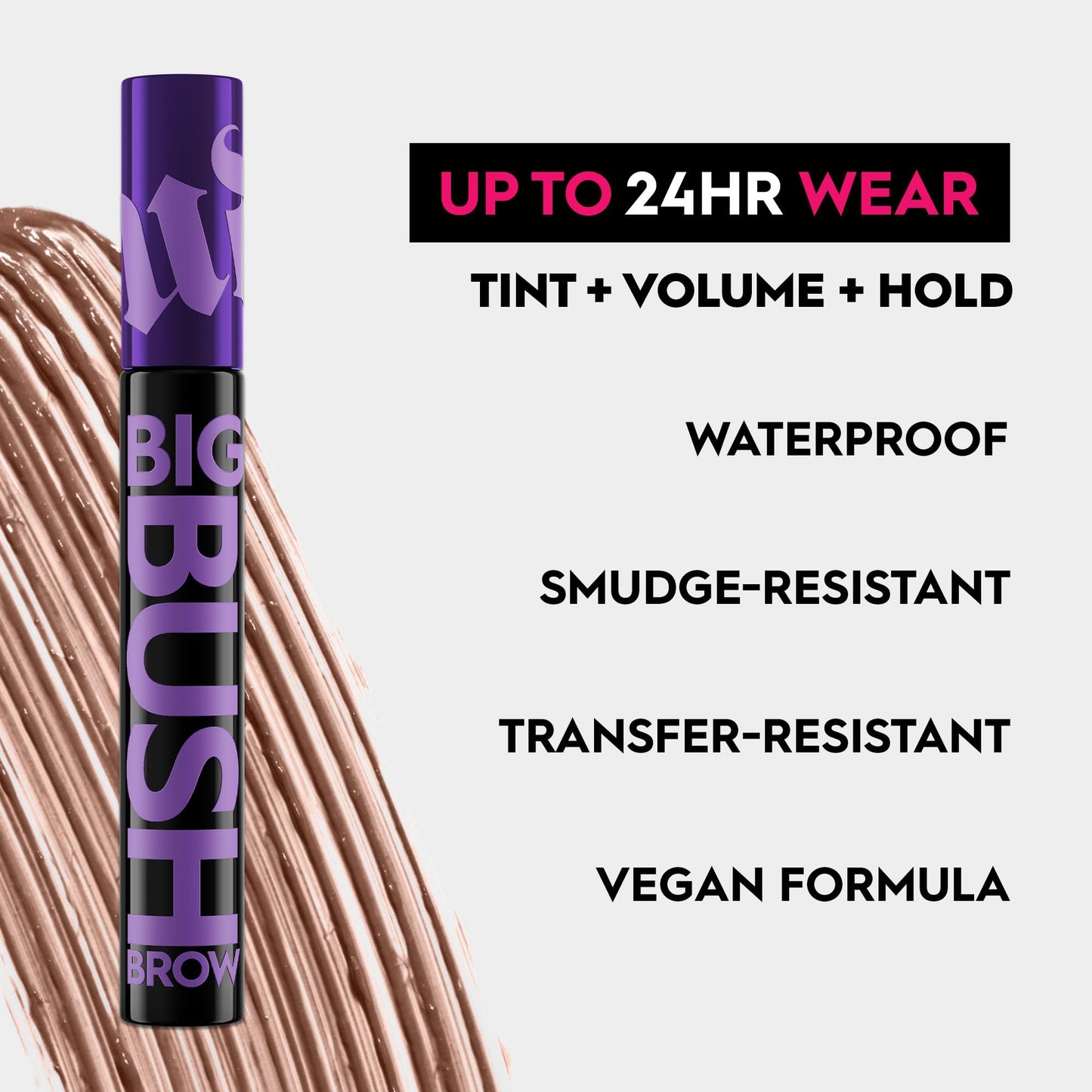 Ensemble crayon à sourcils brun neutre et gel à sourcils volumisant teinté Urban Decay - Stylo à sourcils microblading 2 en 1 Brow Blade + crayon imperméable, gel à sourcils Big Bush Waterproof 24H Hold (Neutral Nana)