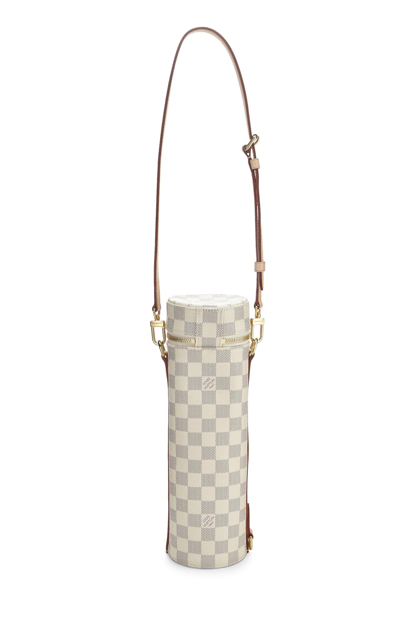 Louis Vuitton, Pre-Loved Damier Azur Porte-Bouteille, Blanco