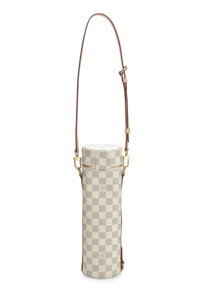 Louis Vuitton, Pre-Loved Damier Azur Porte-Bouteille, White