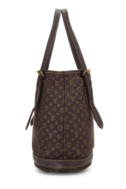 Louis Vuitton, Mini Lin Bucket PM Marron Monogrammé d'occasion, Marron