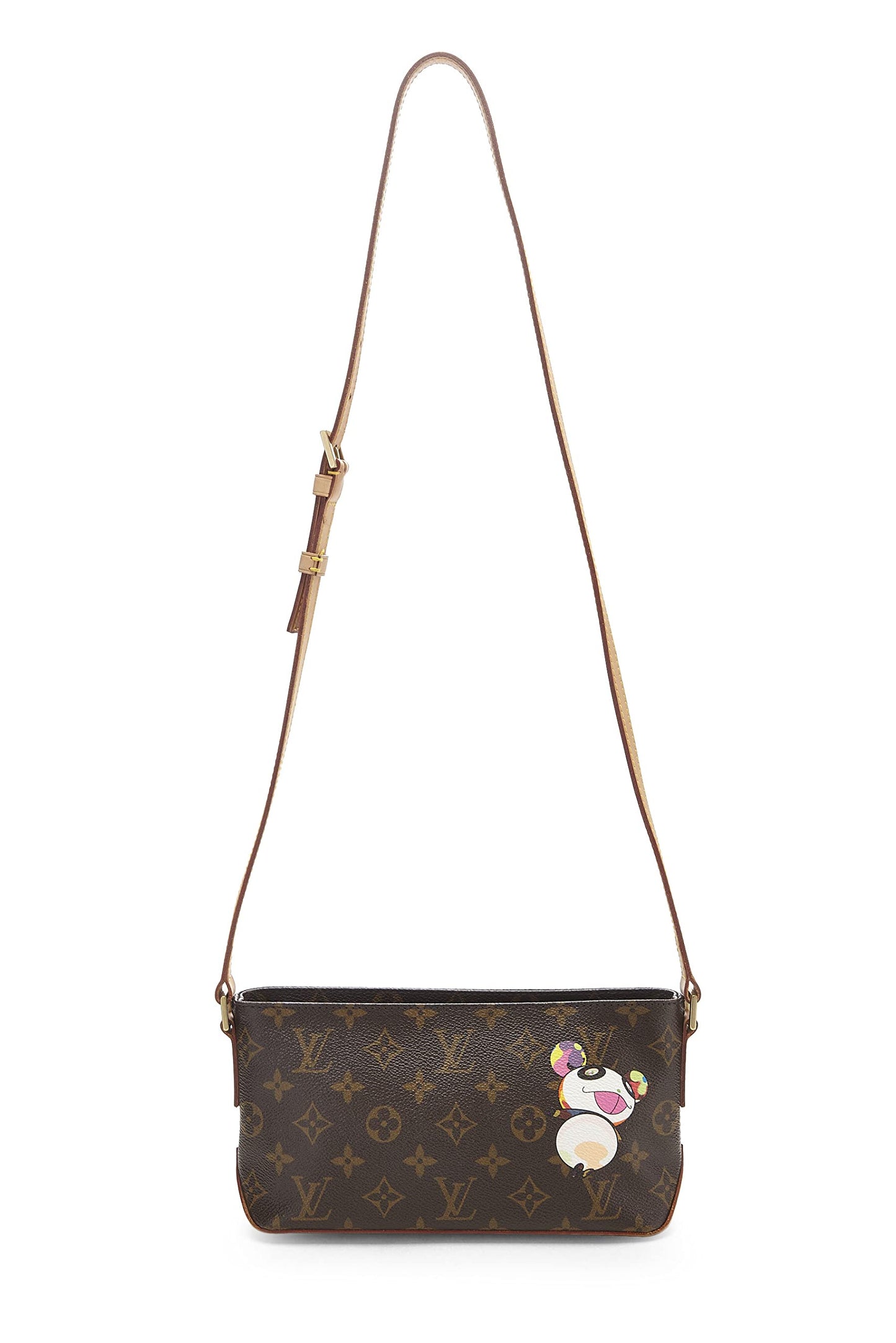 Louis Vuitton, Pre-Loved Takashi Murakami x Louis Vuitton Monogram Canvas Panda Trotteur, Brown