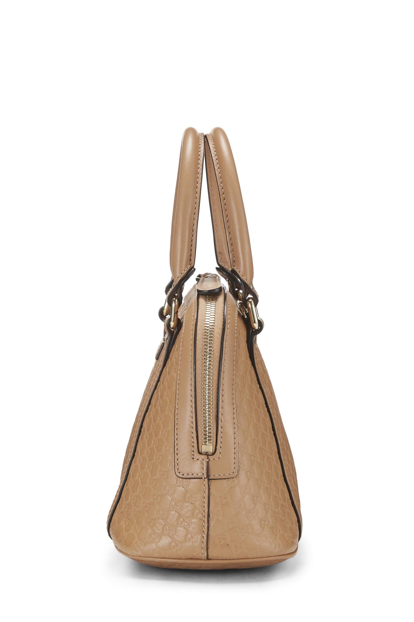 Gucci, Mini-sac Nice Dome en cuir microguccissima beige d'occasion, beige