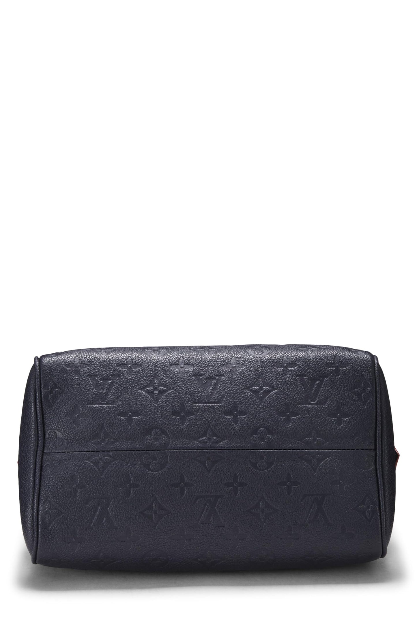 Louis Vuitton, sac à bandoulière Speedy 25 bleu marine Monogram Empreinte d'occasion, bleu marine