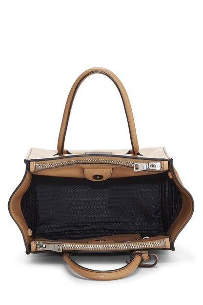 Prada, sac fourre-tout Grace Lux Concept en cuir de veau marron d'occasion, marron