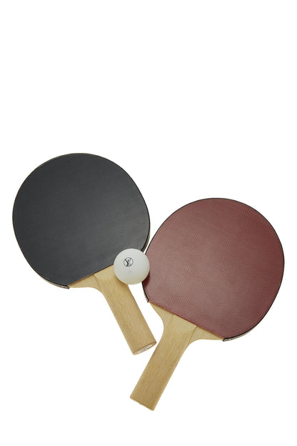 Louis Vuitton, Pre-Loved Monogram Eclipse James Ping Pong Set, Black