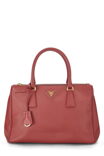 Prada, Pre-Loved Red Saffiano Executive Tote Medium, Red