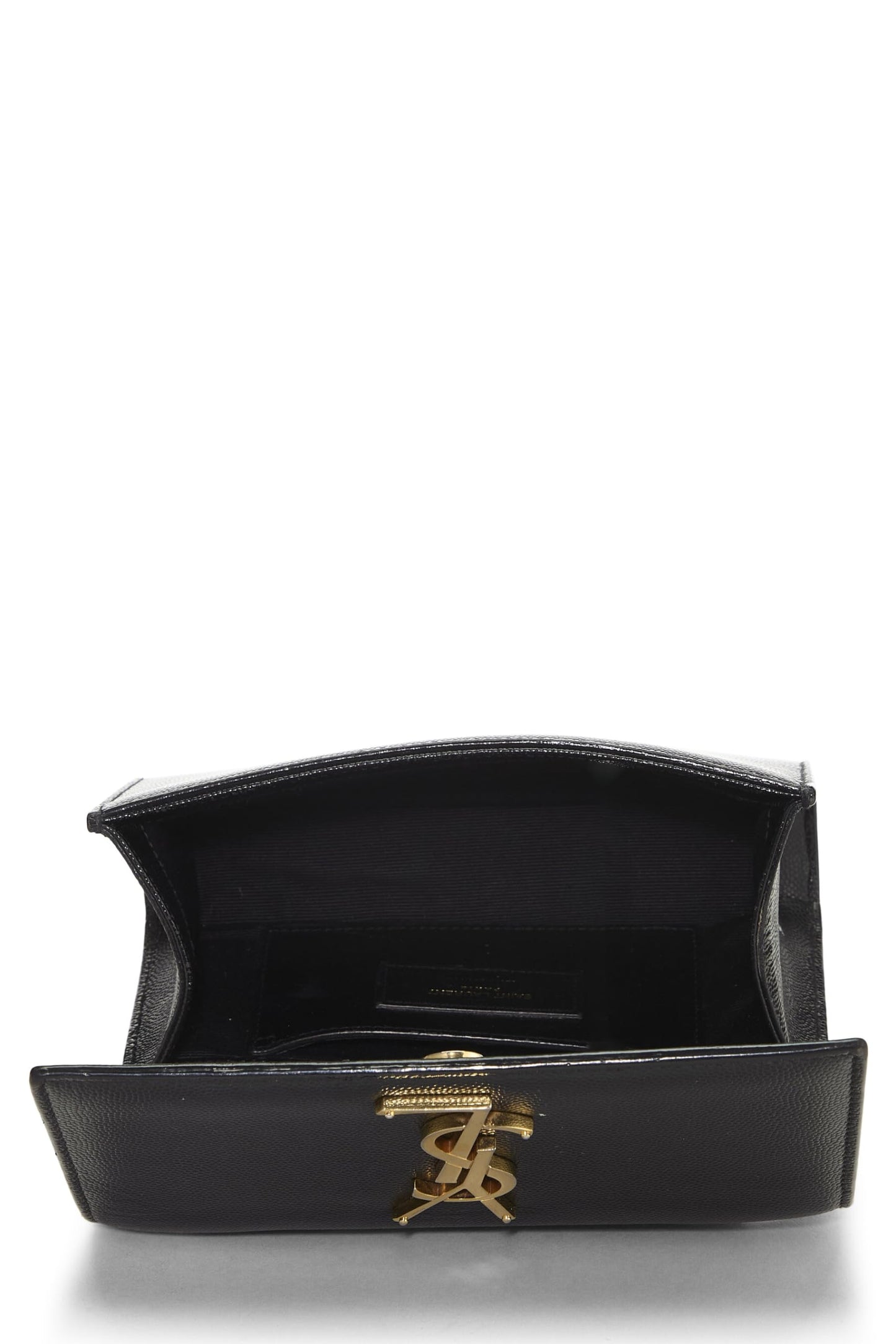 Yves Saint Laurent, Pre-Loved Black Grainy Leather Kate Small, Black