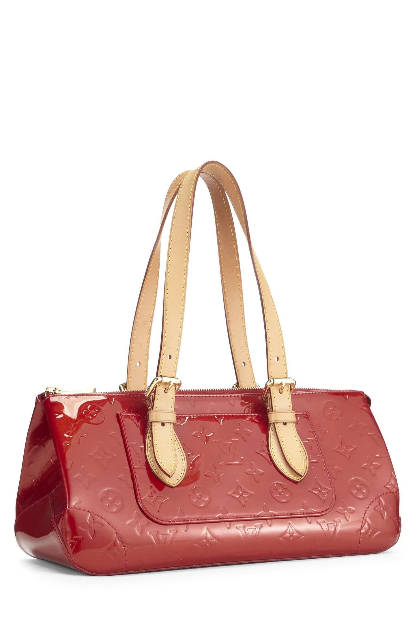 Louis Vuitton, Pre-Loved Pomme D'amour Monogram Vernis Rosewood Avenue, Rojo