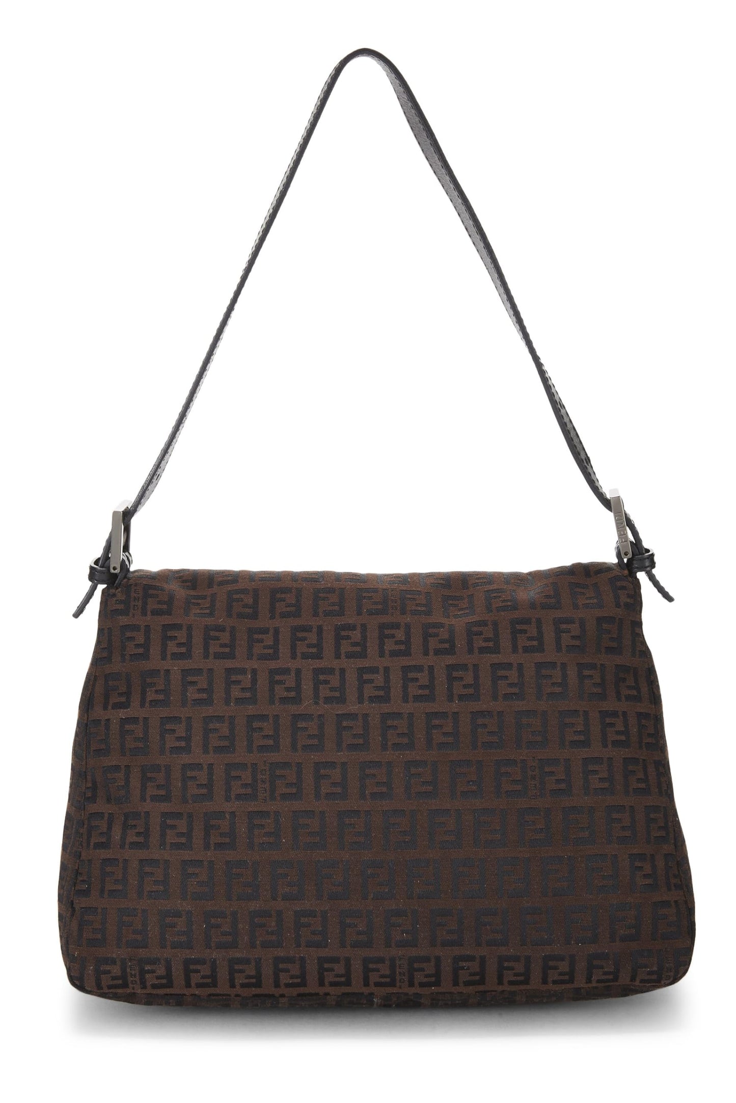 Fendi, sac en toile marron Zucchino Mama d'occasion, noir