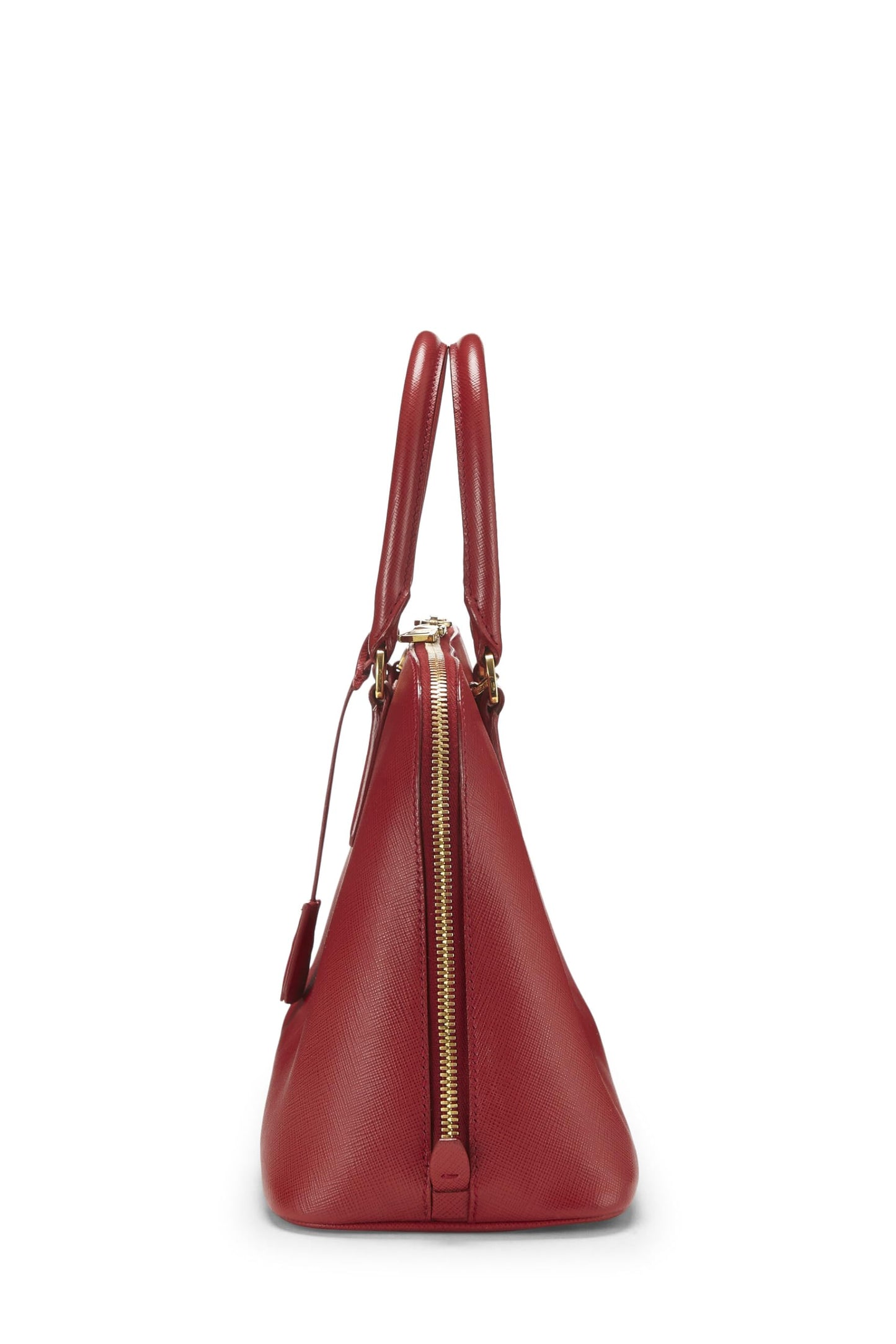 Prada, Promenade Saffiano rouge d'occasion, petite, rouge