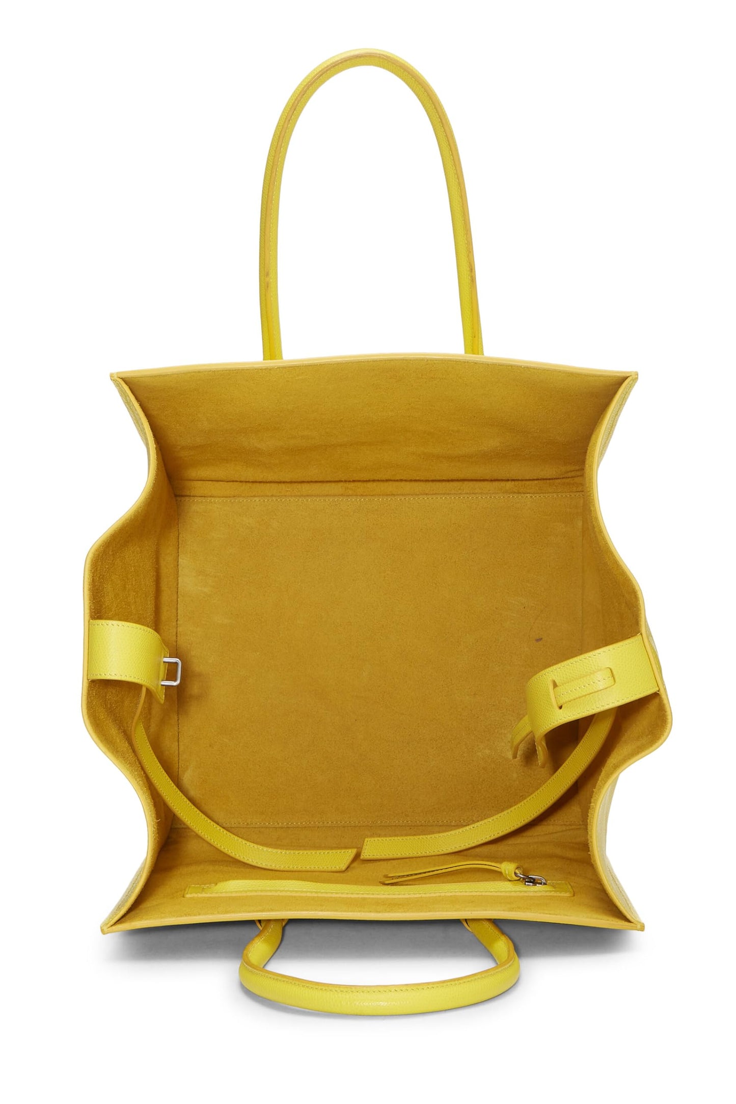 Céline, Pre-Loved Yellow Leather Phantom Medium, Yellow