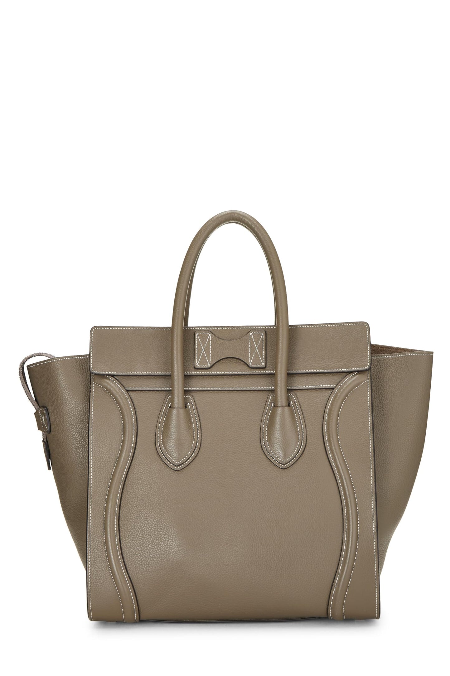 Céline, Maleta mini de piel de becerro gris pre-Loved, Gris