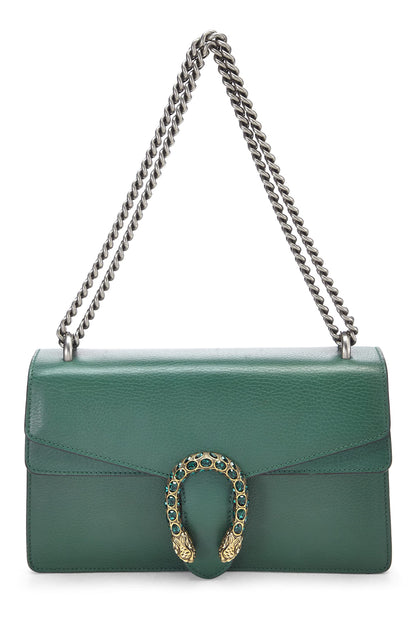 Gucci, sac à bandoulière Dionysus en cuir vert d'occasion, petit modèle, vert